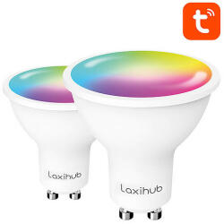 Laxihub LAGU10S Wifi Bluetooth TUYA Smart LED izzó, 2db/csomag (LAGU10S2)