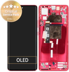 Motorola Edge 30 Fusion - Ecran LCD + Sticlă Tactilă + Ramă (Viva Magenta) - 5D68C22034 Genuine Service Pack, Viva Magenta