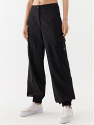 Calvin Klein Jeans Pantaloni din material J20J221636 Negru Regular Fit