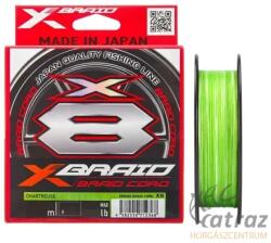YGK X-Braid Cord X8 150m 0, 117mm PE: 0, 5 Chartreuse - YGK Fonott Pergető Zsinór