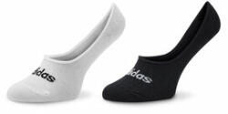 adidas Set 2 perechi de șosete scurte unisex Thin Linear Ballerina IC1295 Negru