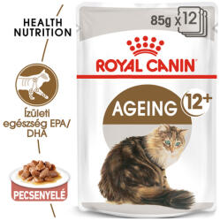 Royal Canin Ageing 12+ Gravy - Idős macska szószos nedves táp (48 x 85 g) 4.08 kg