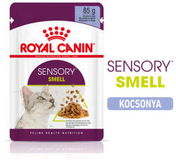 Royal Canin Ssensory Smell Jelly - Zselés felnőtt macska nedves táp fokozott illattal (24 x 85 g) 2.04 kg