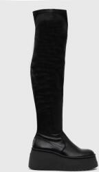Steve Madden cizme Phaeline femei, culoarea negru, cu platforma 9BYY-OBD2OK_99X