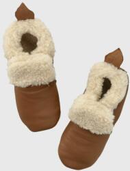 Shoo Pom papuci din piele pentru copii culoarea maro 9BYX-OBK1CO_88X