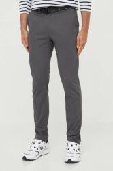 Calvin Klein pantaloni barbati, culoarea gri, mulata 9BYX-SPM00R_90M