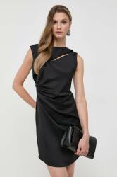 MARELLA rochie culoarea negru, mini, mulata 9BYX-SUD0OJ_99X
