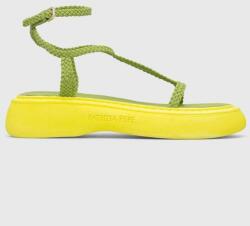 Patrizia Pepe sandale femei, culoarea verde, cu platforma, 2X0020 L076 G556 PPYX-OBD4OW_71X