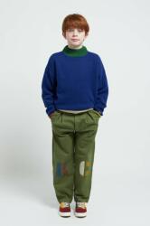 Bobo Choses pantaloni de bumbac pentru copii culoarea verde, cu imprimeu 9BYX-SPK091_87X