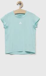 Adidas tricou copii culoarea turcoaz 9BYX-TSG032_56X