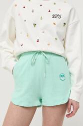 Pinko pantaloni scurti din bumbac cu imprimeu, high waist PPYX-SZD0G9_77D (100689.A0KN)