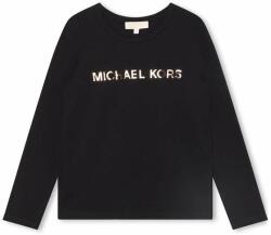Michael Kors longsleeve copii culoarea negru, cu imprimeu 9BYX-BUK023_99X