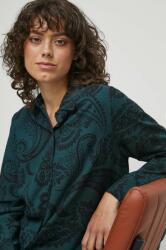 MEDICINE camasa femei, culoarea turcoaz, cu guler clasic, regular ZBYX-KDD507_69A