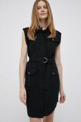 DKNY rochie culoarea negru, mini, drept PPYX-SUD27J_99X