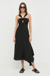 TWINSET rochie culoarea negru, maxi, evazati PPYX-SUD11E_99X