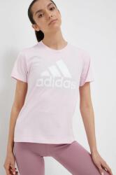 adidas tricou din bumbac culoarea roz 9BYX-TSD0KR_30X