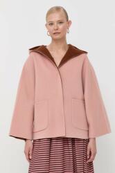 Weekend Max Mara jachetă reversibilă din lână culoarea roz, de tranzitie, oversize 9BYX-KPD01J_30X