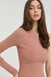 Victoria Beckham bluza femei, culoarea roz, neted PPYY-BDD0IK_39X