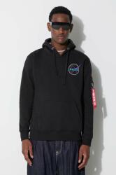 Alpha Industries bluză x Nasa Space Shuttle Hoody bărbați, culoarea negru, cu glugă, cu imprimeu 178317.556 9BYX-BLM076_99X