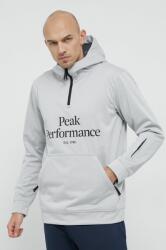 Peak Performance Bluză bărbați, culoarea gri, cu imprimeu 9BY8-BLM12A_90X