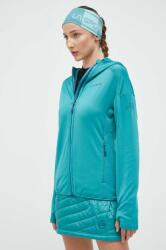 La Sportiva hanorac Upendo Hoody culoarea verde, cu glugă, neted 9BYX-BLD0PM_67X (M33638639)