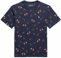 Ralph Lauren tricou de bumbac pentru copii culoarea albastru marin, modelator 9BYX-TSK06H_59X