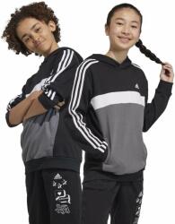 Adidas bluza copii culoarea negru, cu glugă, modelator 9BYX-BLK06H_99X