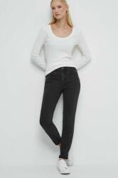 Medicine jeansi femei, culoarea negru ZBYX-SJD051_99J