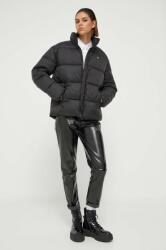 Tommy Jeans geaca femei, culoarea negru, de iarna 9BYX-KUD02E_99X