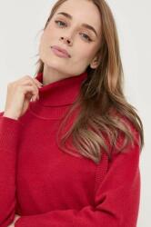 Silvian Heach pulover femei, culoarea rosu, cu guler MBYX-SWD01F_33X