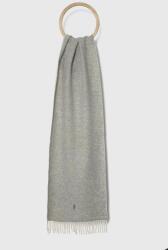 Ralph Lauren esarfa de lana culoarea gri, neted 9BYX-SAD01B_09X