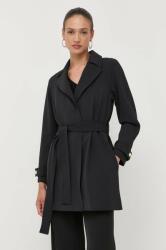 GUESS palton femei, culoarea negru, de tranzitie, desfacut 9BYX-KPD00U_99X