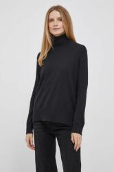 Pepe Jeans pulover din amestec de lana Donna femei, culoarea negru, light, cu guler 9BYX-SWD0J3_99X