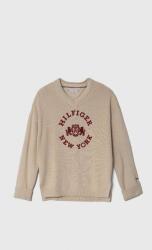 Tommy Hilfiger pulover de bumbac pentru copii culoarea bej 9BYX-SWG03U_12X