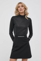 Calvin Klein longsleeve femei, culoarea negru, cu turtleneck 9BYX-BUD0DP_99X
