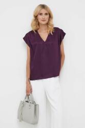 Sisley bluza femei, culoarea violet, neted 9BYX-BDD06Y_45X