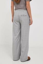 Pepe Jeans pantaloni femei, culoarea gri, drept, high waist 9BYX-SPD0L4_09X