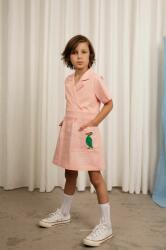 Mini Rodini rochie din bumbac pentru copii culoarea roz, mini, evazati 9BYX-SUG003_30X