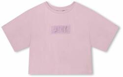 DKNY tricou copii culoarea violet, cu imprimeu 9BYX-TSK012_45X