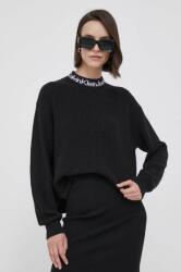 Calvin Klein pulover de bumbac culoarea negru, cu turtleneck 9BYX-SWD196_99X