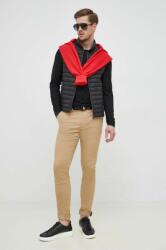 Calvin Klein pantaloni barbati, culoarea bej, mulata PPYX-SPM04K_80X