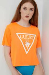 Guess tricou femei, culoarea portocaliu PPYY-TSD0G0_22X
