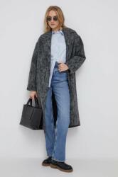 Calvin Klein palton din lana culoarea gri, de tranzitie, desfacut 9BYX-KPD0B8_90X