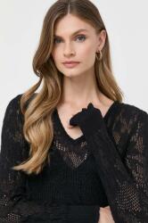 TWINSET pulover din amestec de lana femei, culoarea negru, light 9BYX-SWD0CN_99X