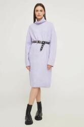ANSWEAR rochie din lana culoarea violet, mini, oversize BMYX-SUD0EA_04X