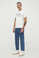 Pepe Jeans tricou din bumbac WYATT culoarea bej, cu imprimeu 9BYX-TSM0U8_01X
