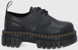 Dr. Martens pantofi femei, culoarea negru, cu toc plat DM27147001. Audrick. 3i-Black. Napp 9BY8-OBD10O_99X