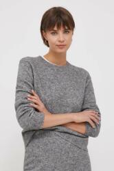 Benetton pulover din amestec de lana femei, culoarea gri 9BYX-SWD0T0_90X