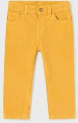 MAYORAL pantaloni bebe culoarea galben, neted 9BYX-SPB018_11X