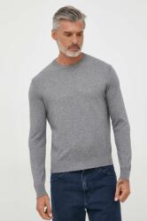 Benetton pulover din amestec de lana barbati, culoarea gri, light 9BYX-SWM09R_90X